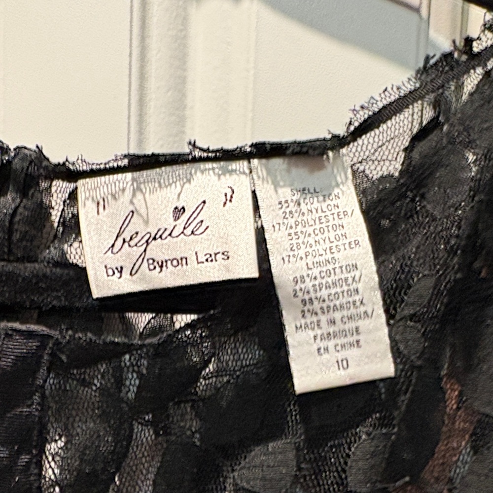 Byron Lars Black Lace Dress - Picture 2 of 3